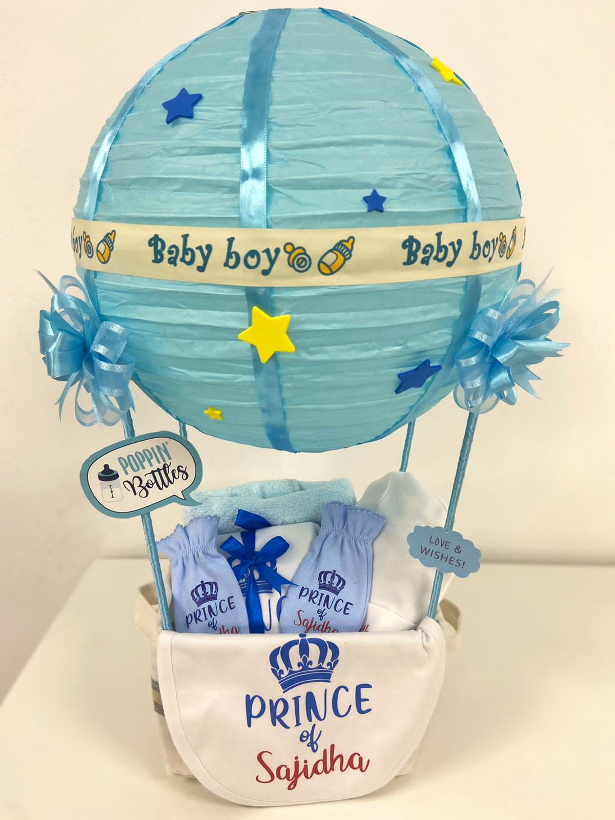 Personalised Baby Boy Hamper